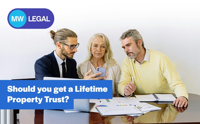 Couple setting up a Lifetime Property Trust